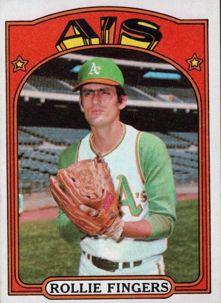 1972 Topps Baseball Rollie Fingers #241 PSA 9