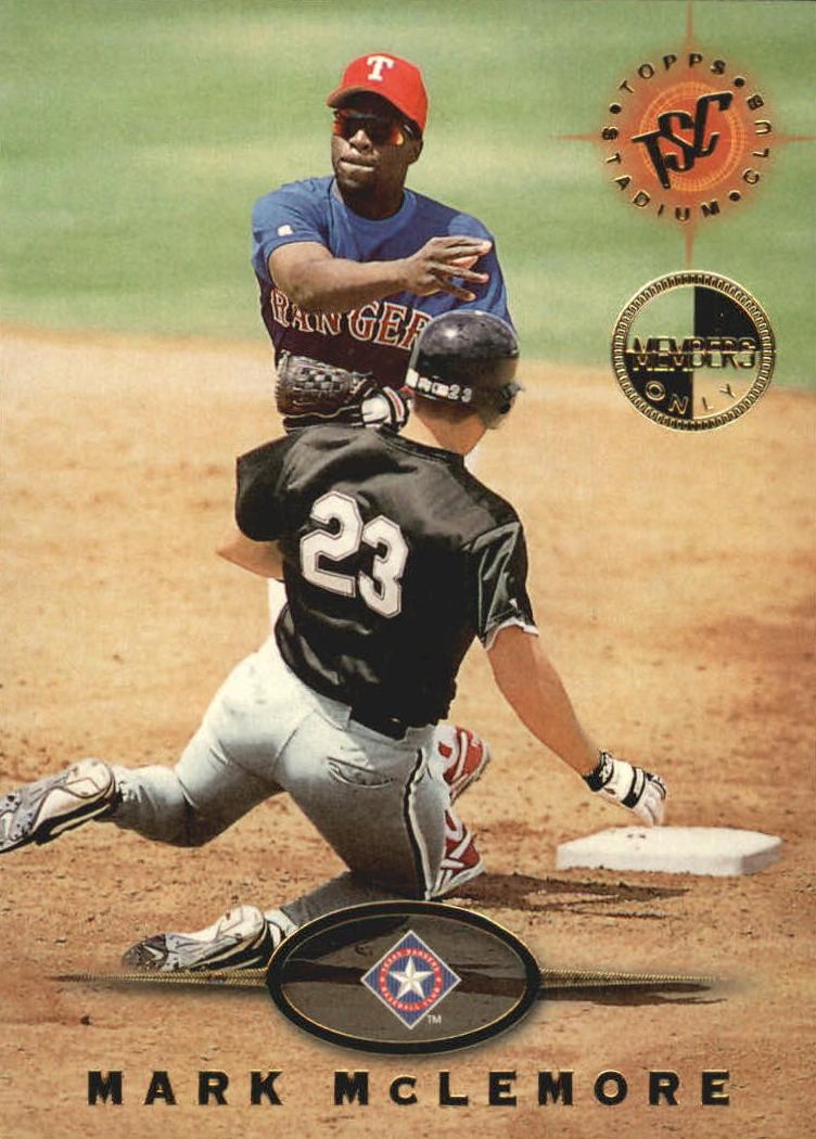 1995 Topps Stadium Club Baseball Members Only Mark McLemore #593
