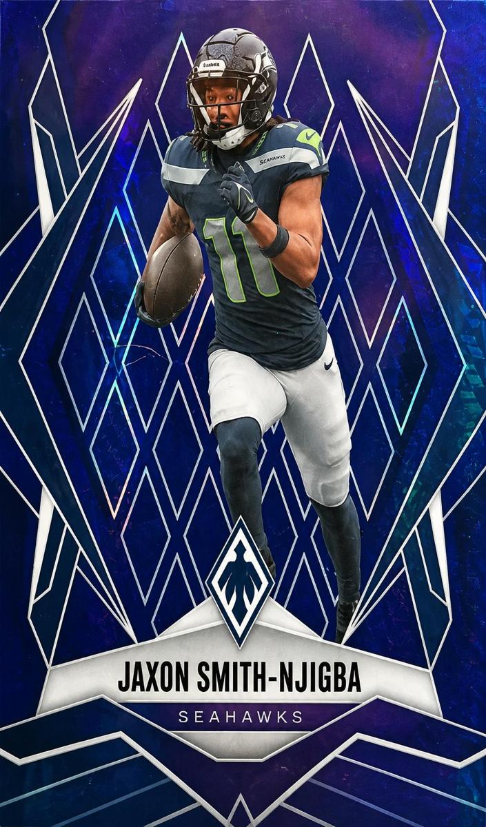 2025 Panini Phoenix Football Blue Hyper Jaxon Smith-Njigba #69