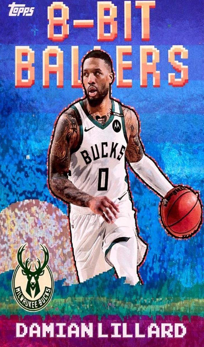 2025 Topps Basketball Holo Foil Damian Lillard #8B-8