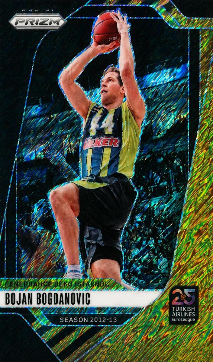 2024 Panini Prizm Turkish Airlines EuroLeague Basketball Black Gold Shimmer FOTL Bojan Bogdanovic #16