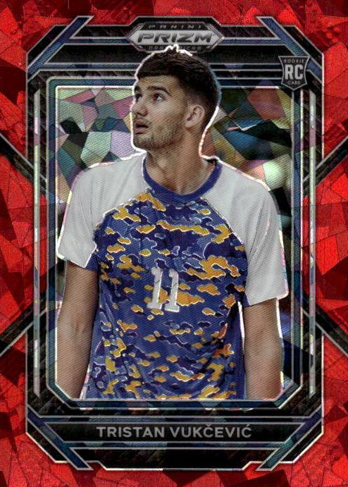 2023 Panini Prizm Draft Picks Basketball Red Ice Tristan Vukcevic #38