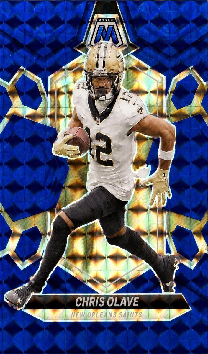 2024 Panini Mosaic Football Blue Chris Olave #157 PSA 10