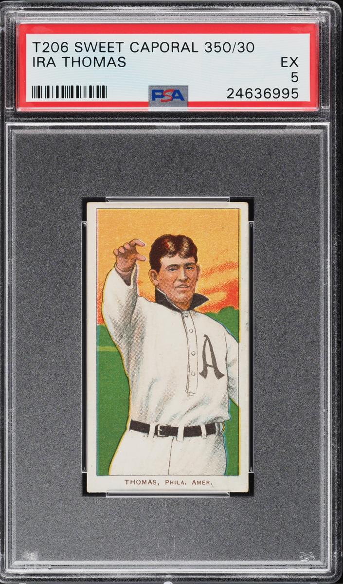 1909-11 T206 Baseball Ira Thomas #NNO PSA AUTH