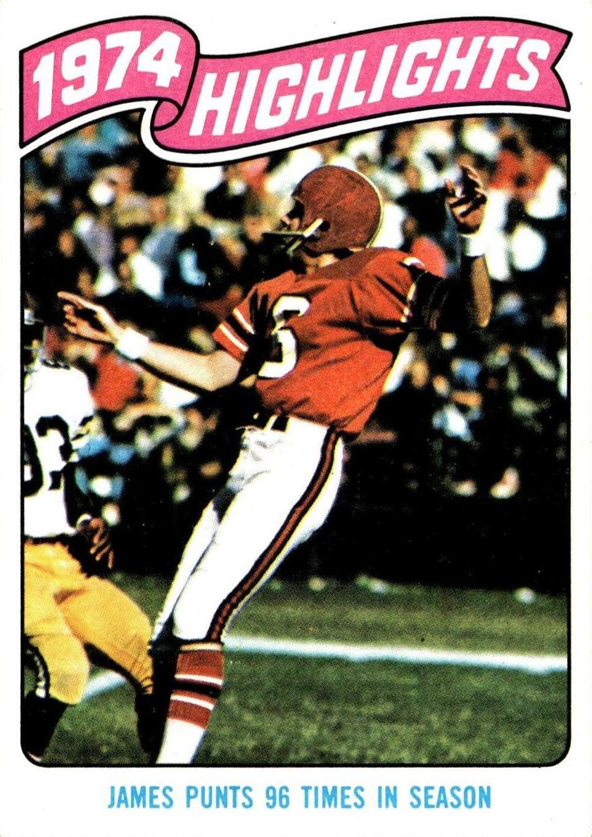 1975 Topps Football John James #455 PSA 5