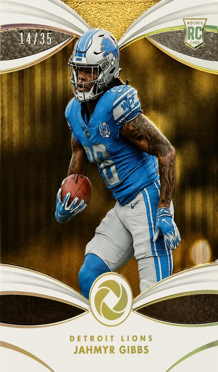 2023 Panini Gold Standard Football Jahmyr Gibbs #OP-10 CGC 8