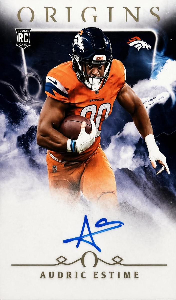 2024 Panini Origins Football Blue Audric Estime #RAU-AES