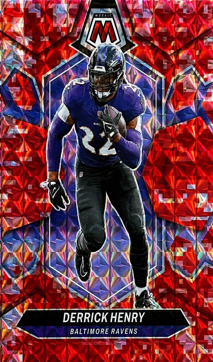 2024 Panini Mosaic Football Camo Red Derrick Henry #16