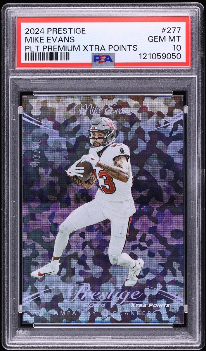 2024 Panini Prestige Football Xtra Points Premium Platinum Mike Evans #277 PSA 10