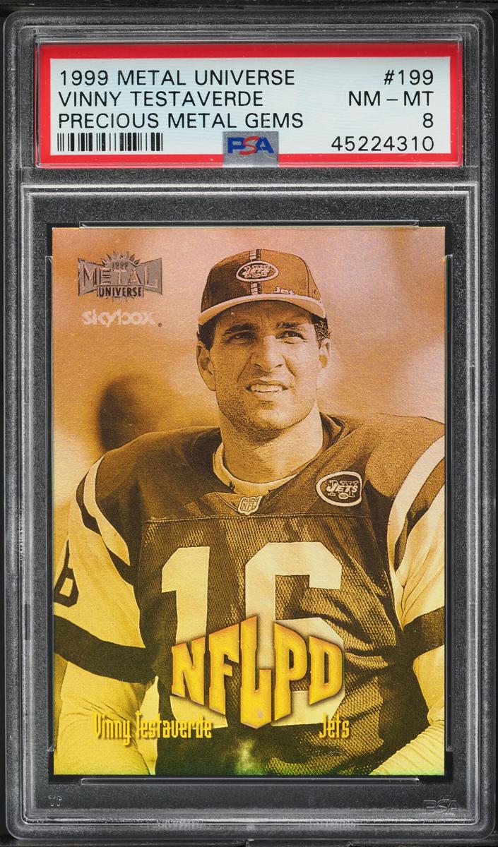 1999 Skybox Metal Universe Football Precious Metal Gems Vinny Testaverde #199