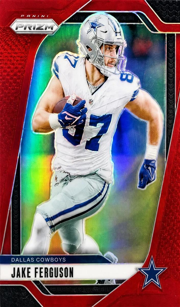 2024 Panini Prizm Football Red Jake Ferguson #76