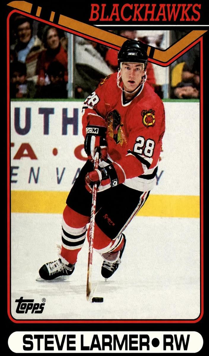 1990 Topps Hockey Steve Larmer #56