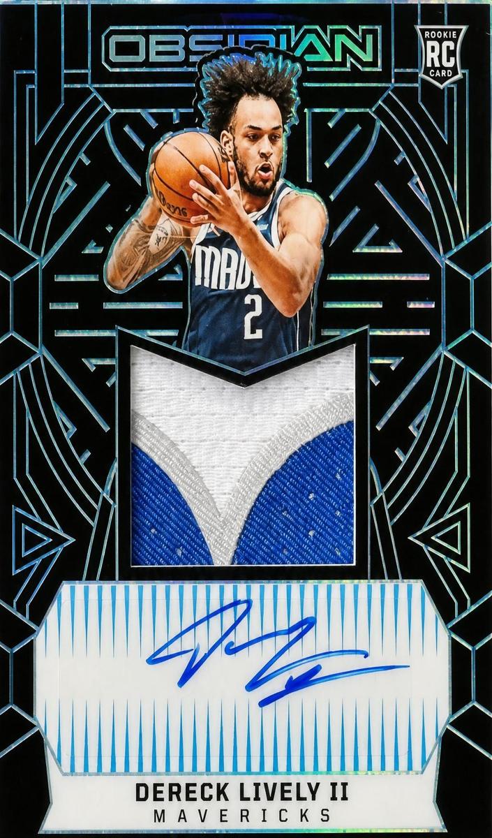 2023 Panini Obsidian Basketball Electric Etch Blue FOTL Dereck Lively II #229