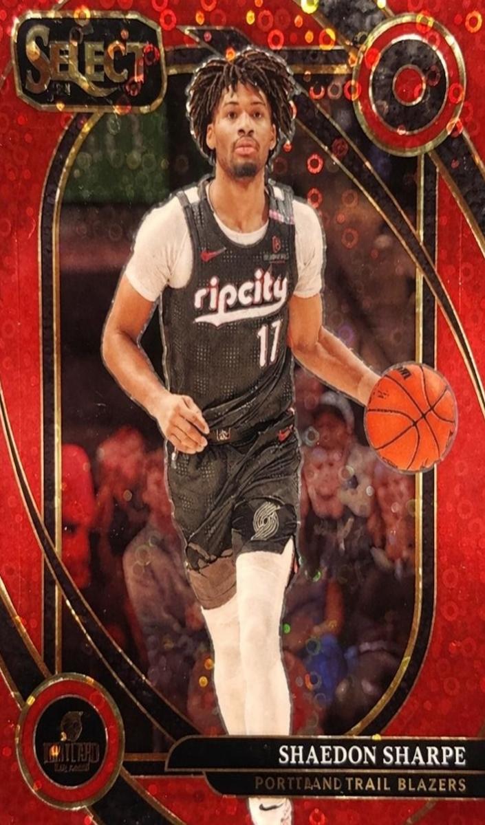 2024 Panini Select Basketball Red Disco Shaedon Sharpe #244