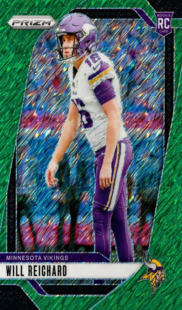 2024 Panini Prizm Football Green Shimmer Will Reichard #396