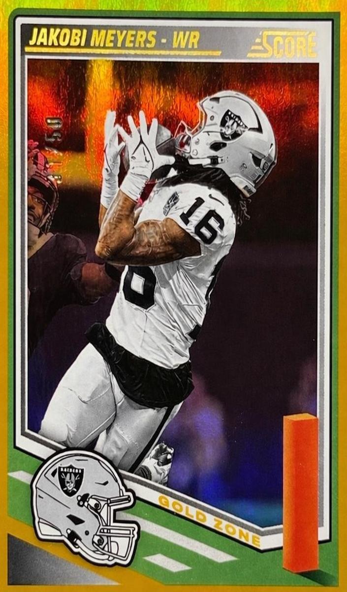 2025 Panini Score Football Gold Zone Jakobi Meyers #43