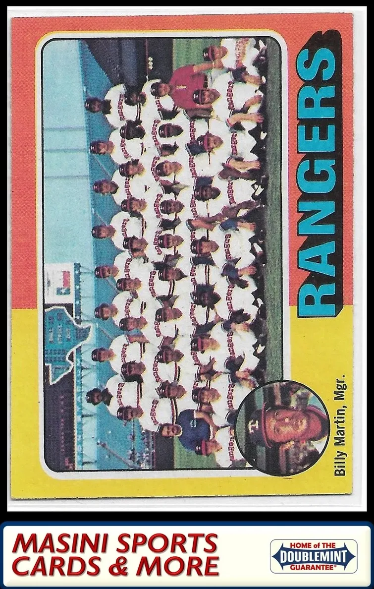 1975 Topps Baseball Texas Rangers Team #511 PSA 8.5