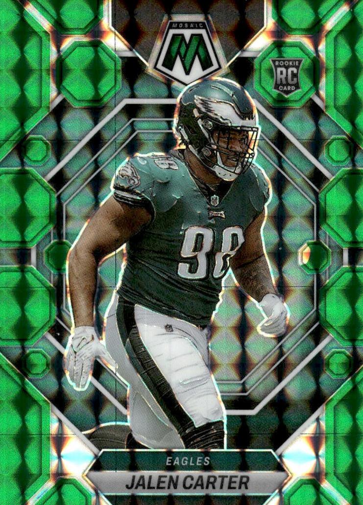 2023 Panini Mosaic Football Green Jalen Carter #328 PSA 9