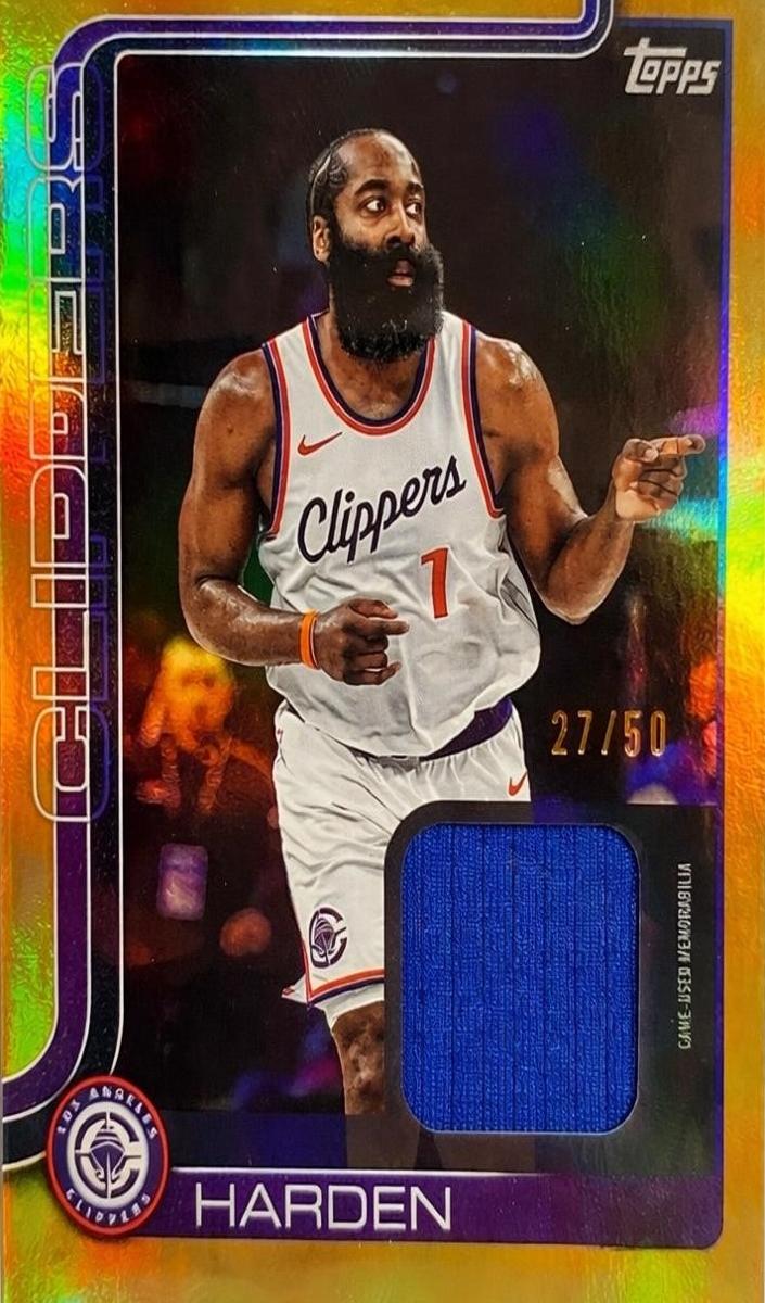 2025 Topps Basketball Gold Rainbow James Harden #FRO-JH
