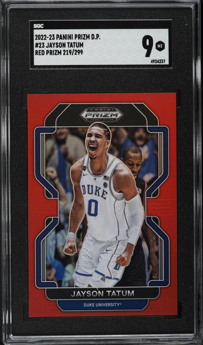 2022 Panini Prizm Draft Picks Basketball Red Jayson Tatum #23 SGC 8.5