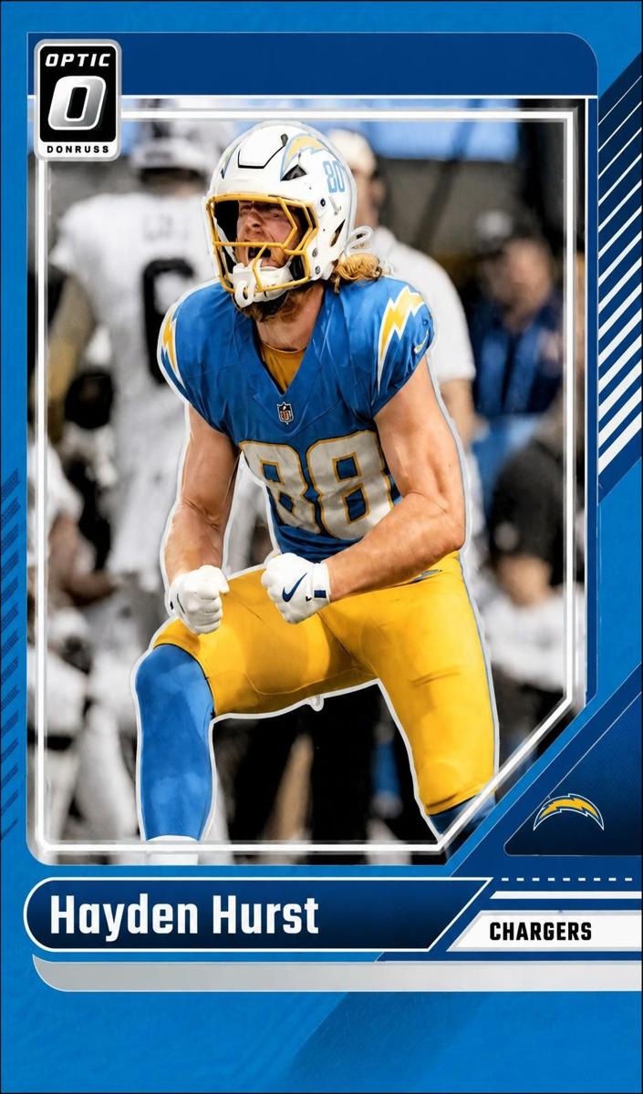 2024 Donruss Optic Football Aqua Hayden Hurst #110
