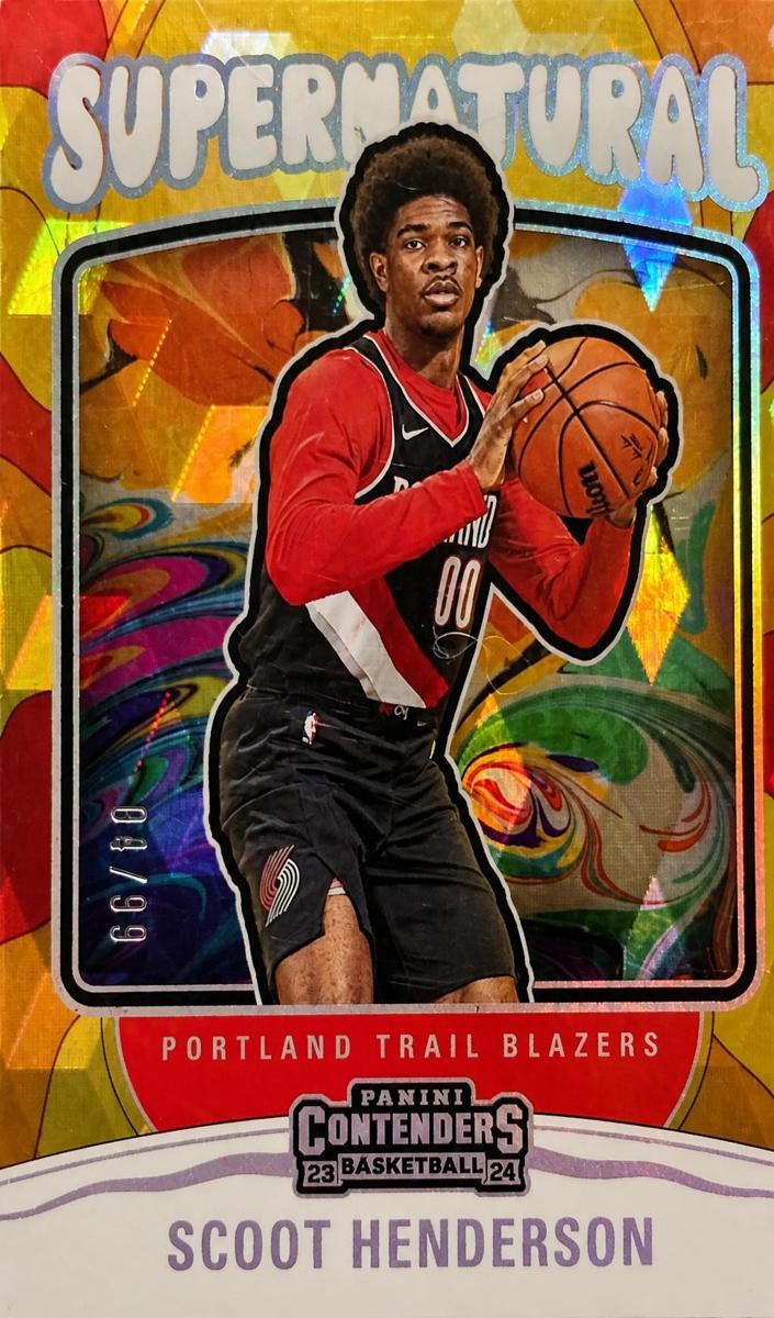 2023 Panini Contenders Basketball Playoff Ticket Scoot Henderson #3