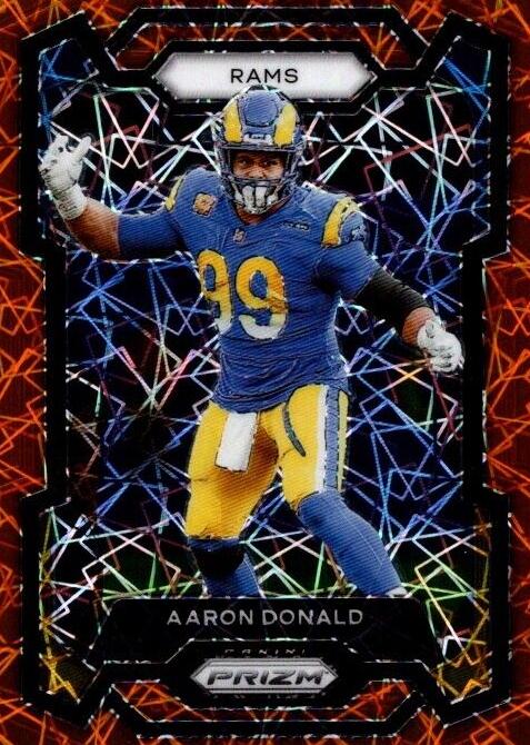 2023 Panini Prizm Football Lazer Aaron Donald #162 PSA 9