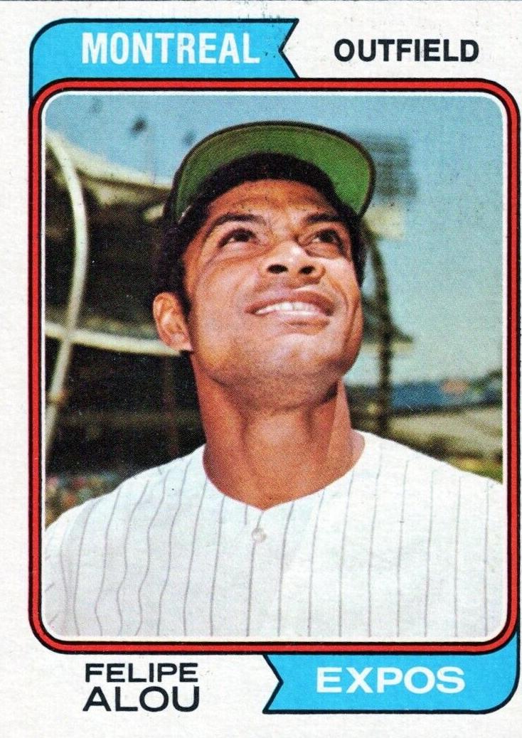 1974 Topps Baseball Felipe Alou #485