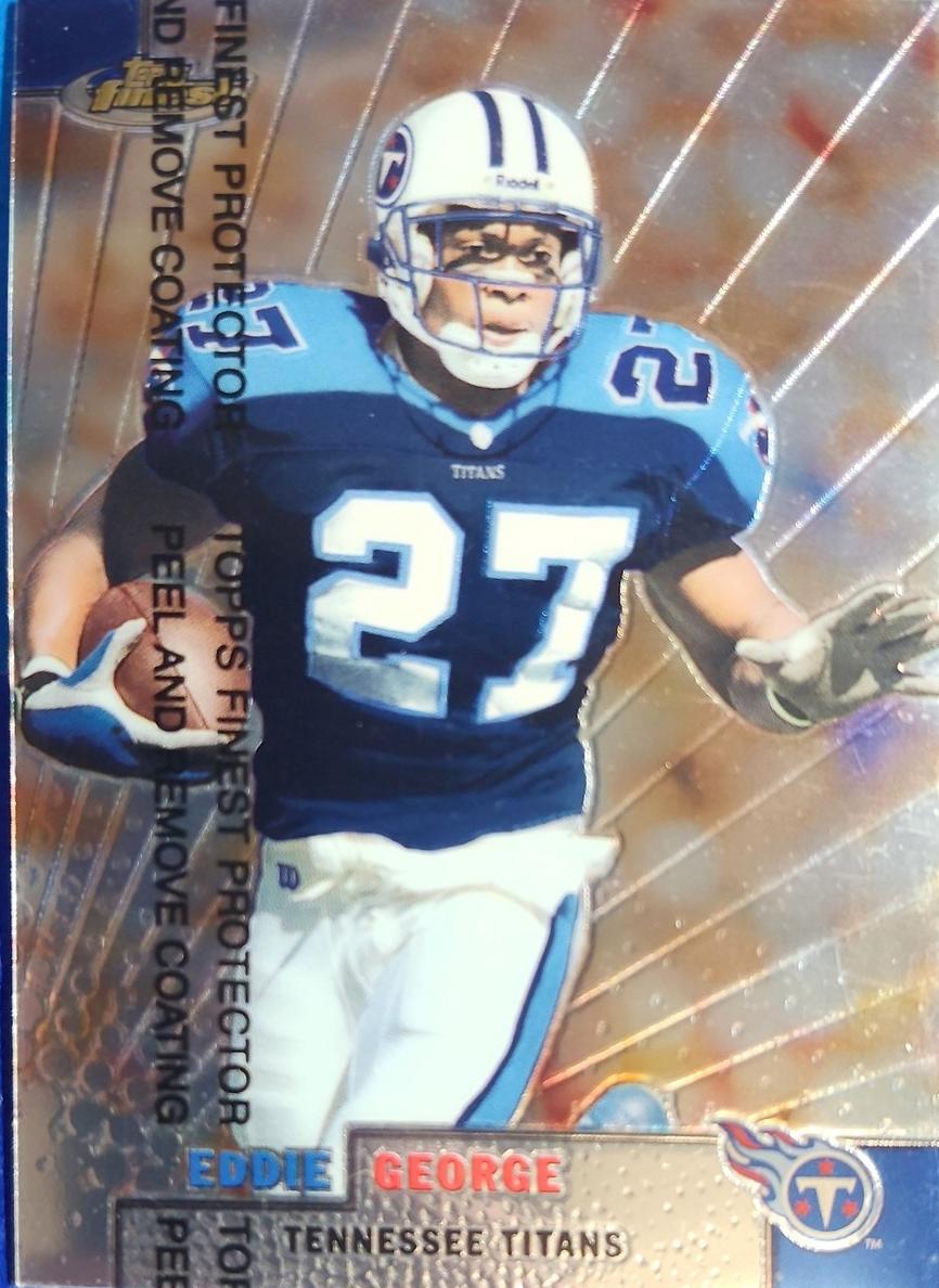 1999 Topps Finest Football Eddie George #15