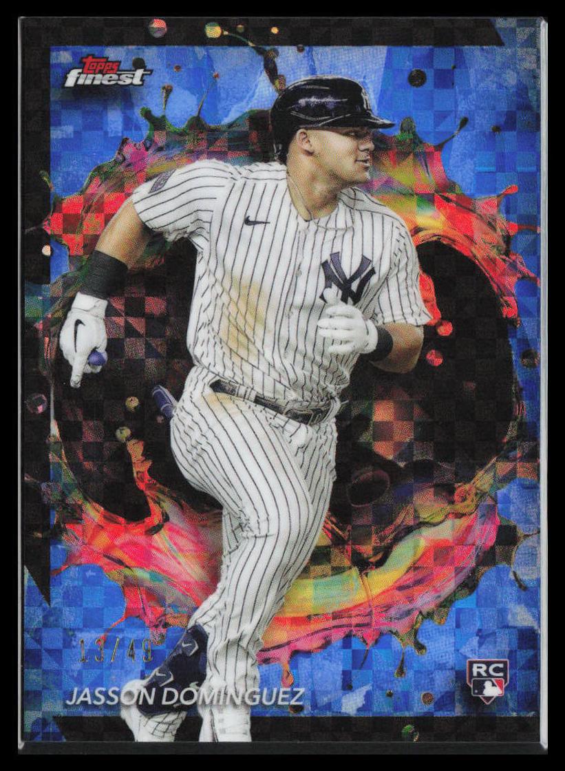 2024 Topps Finest Baseball Blue Jasson Dominguez #267