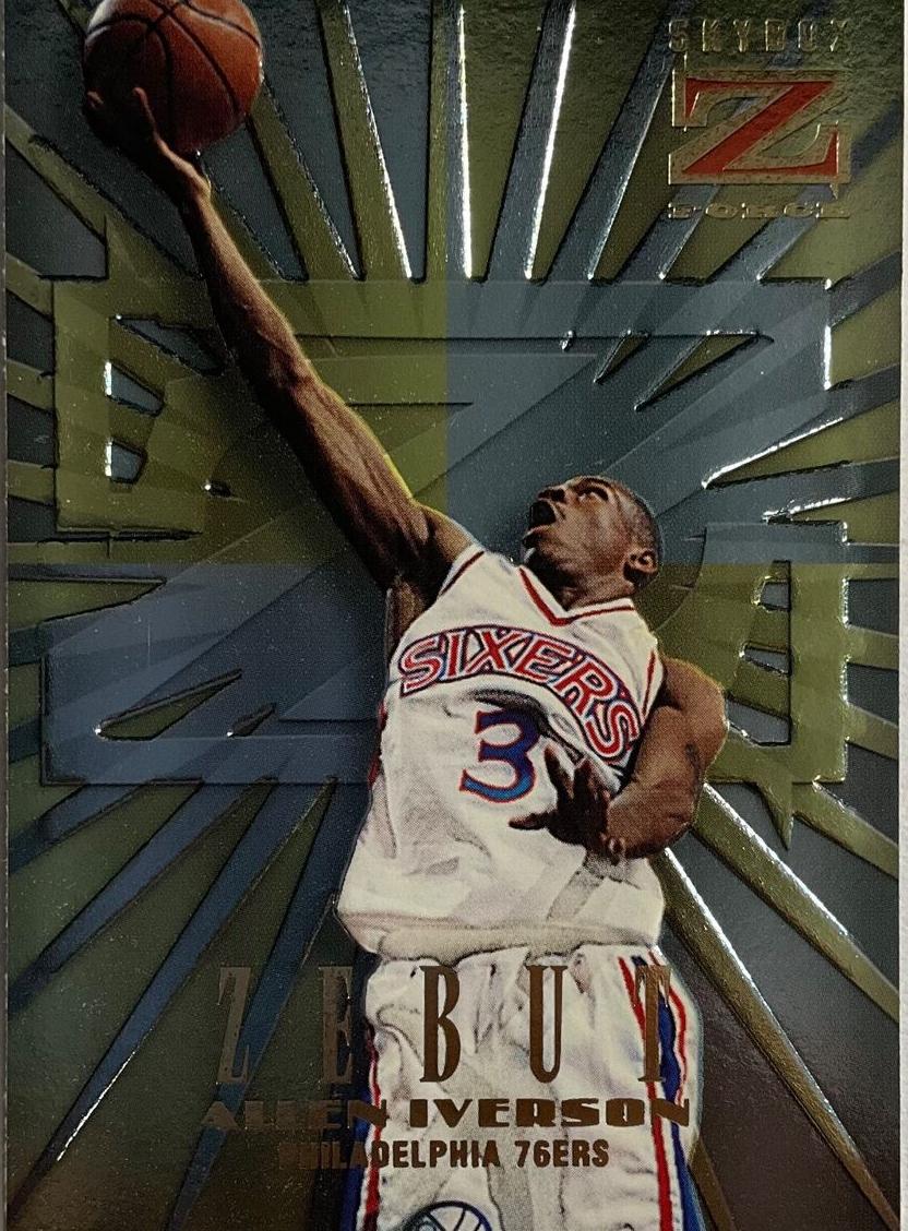 1996 Skybox Z-Force Zebut Basketball Allen Iverson #8