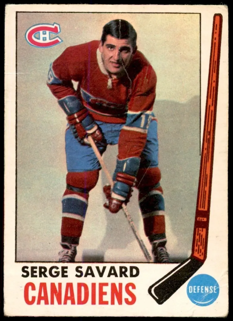 1969 O-Pee-Chee Hockey Serge Savard #4 PSA 6