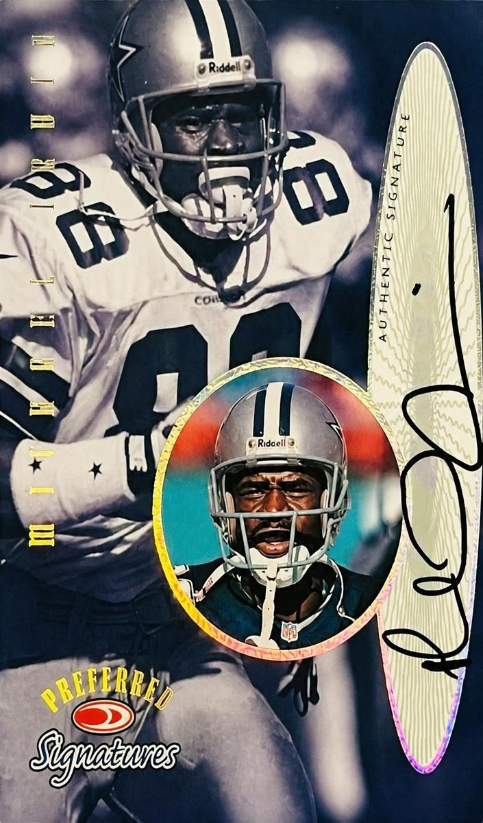 1999 Donruss Preferred QBC Football Michael Irvin #6 PSA 9