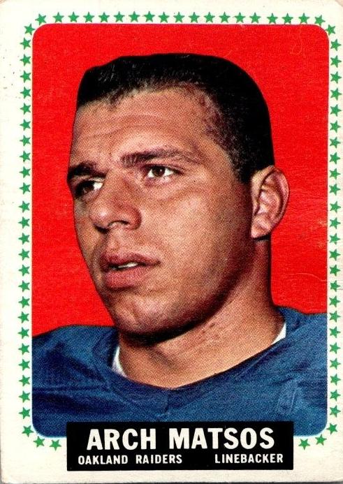 1964 Topps Football Arch Matsos #144 PSA 8