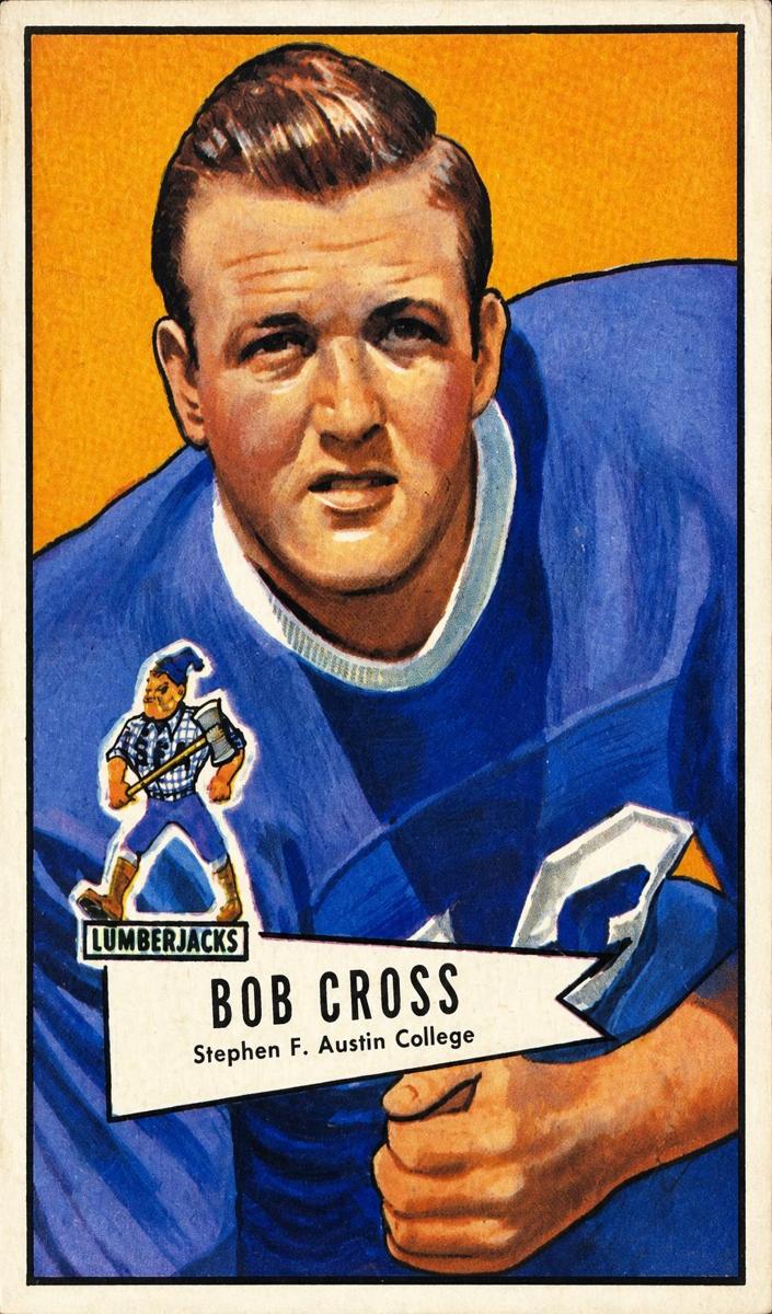 1952 Bowman Small Football Robert Joe Cross #102
