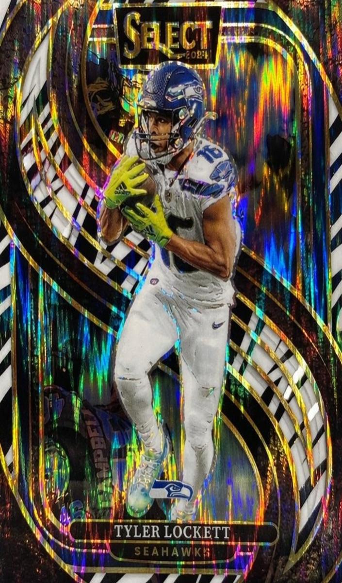 2024 Panini Select Football Zebra Shock Tyler Lockett #199