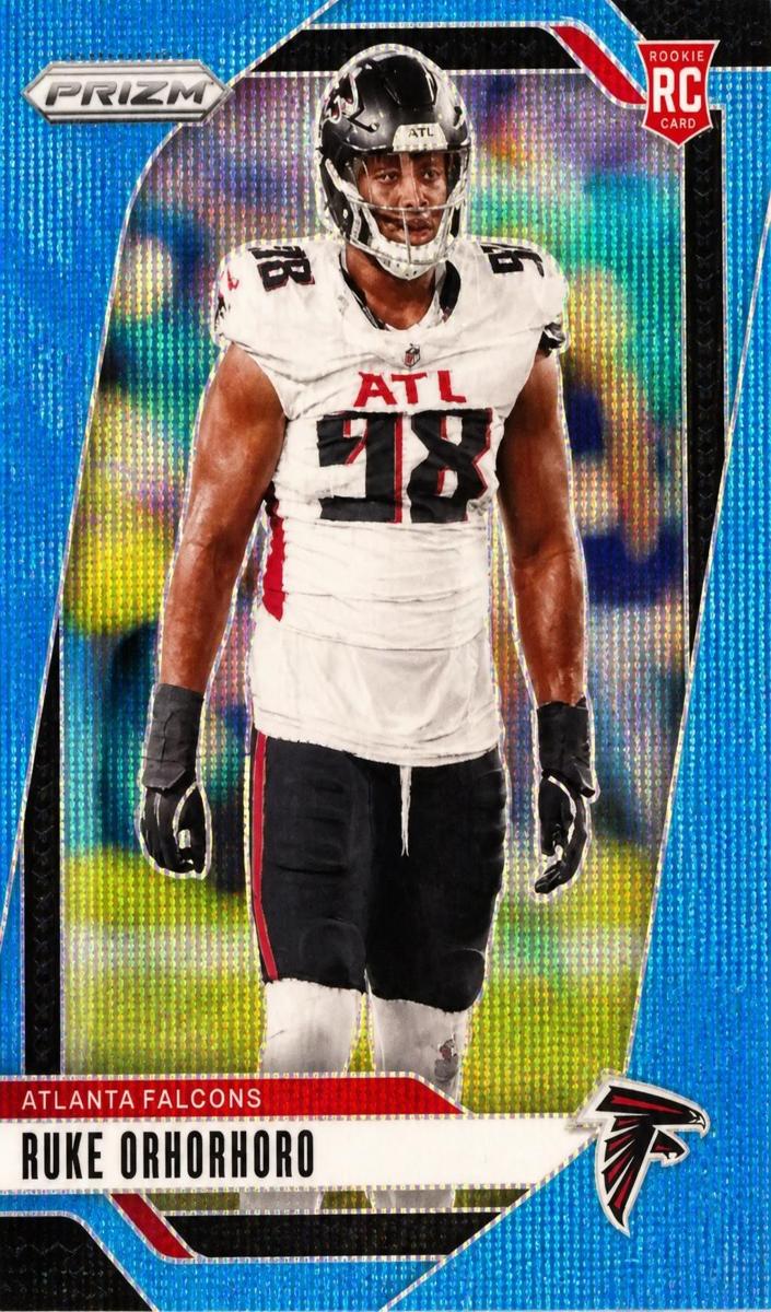 2024 Panini Prizm Football Blue Wave Ruke Orhorhoro #386