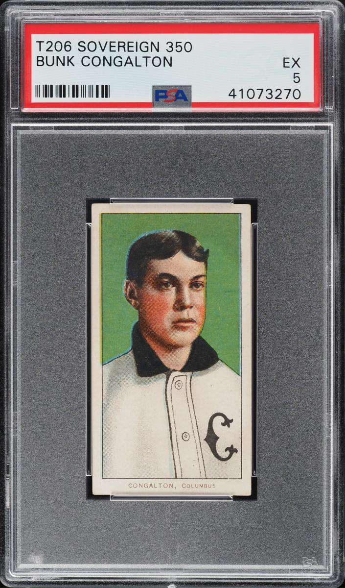 1909-11 T206 Baseball Bunk Congalton #NNO SGC 2.5