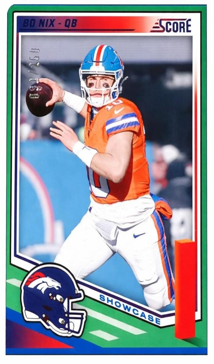 2025 Panini Score Football Showcase Bo Nix #253