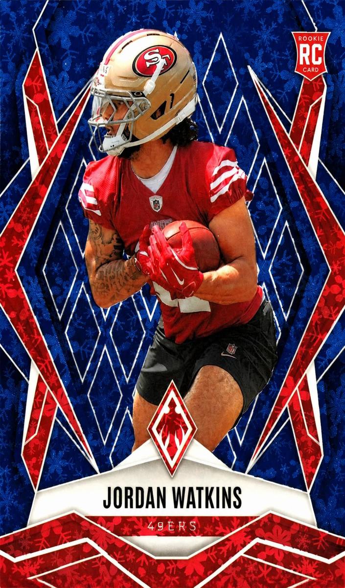 2025 Panini Phoenix Football Blue Winter Jordan Watkins #206