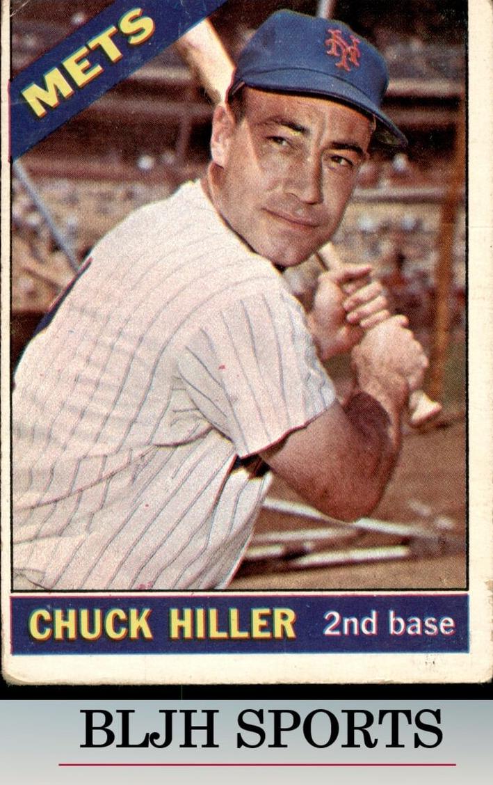 1966 Topps Baseball Chuck Hiller #154 PSA 8