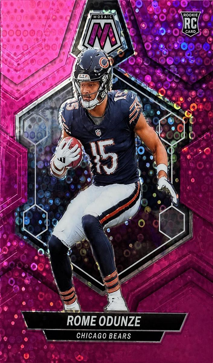2024 Panini Mosaic Football No Huddle Pink Rome Odunze #309