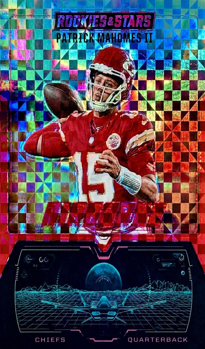 2025 Panini Rookies & Stars Football Red Plaid Patrick Mahomes II #1