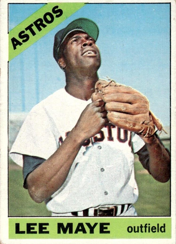 1966 Topps Baseball Lee Maye #162 PSA 8