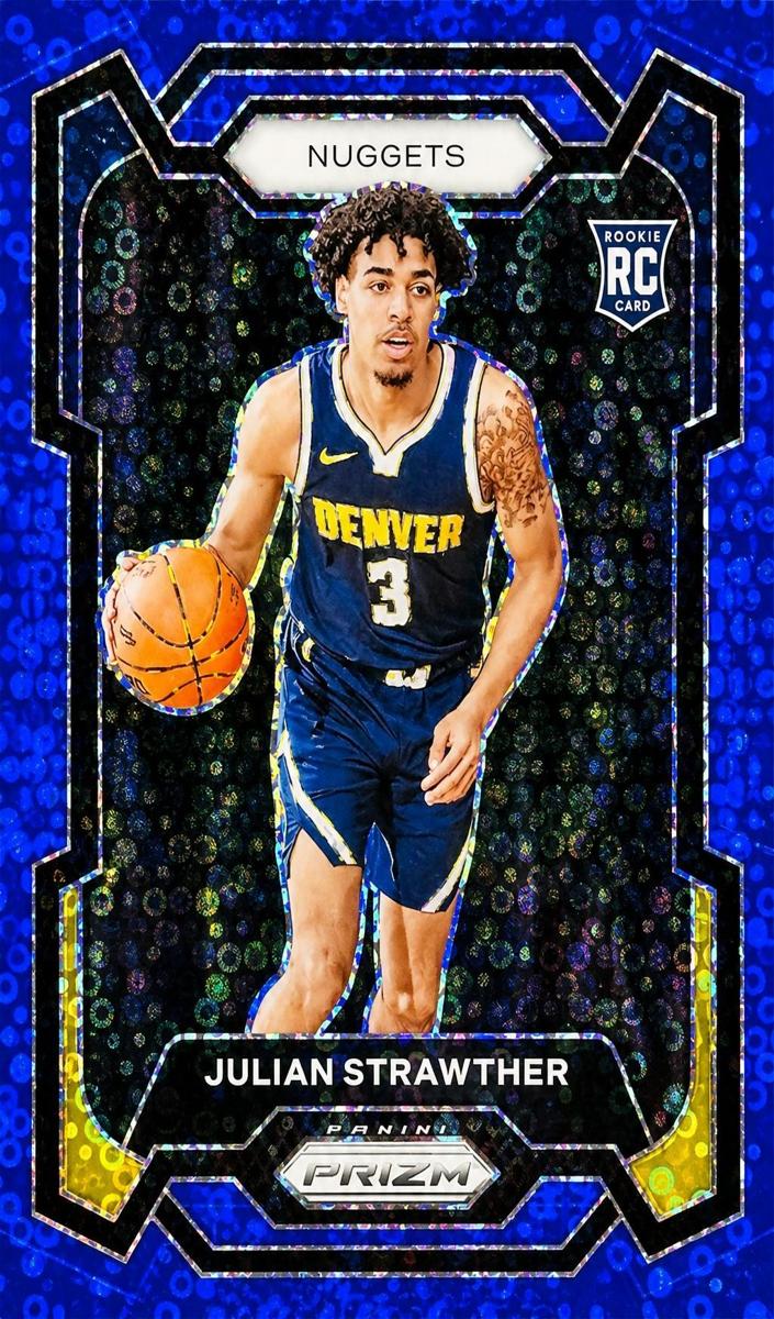 2023 Panini Prizm Basketball Fast Break Blue Julian Strawther #133