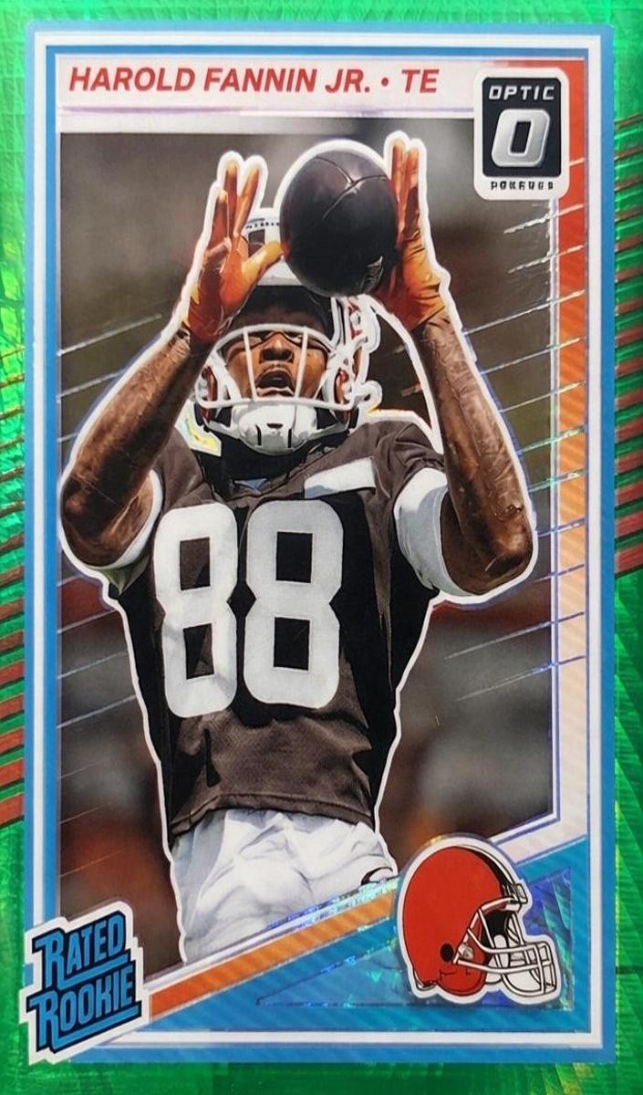 2025 Donruss Optic Football Hyper Green Harold Fannin Jr. #284