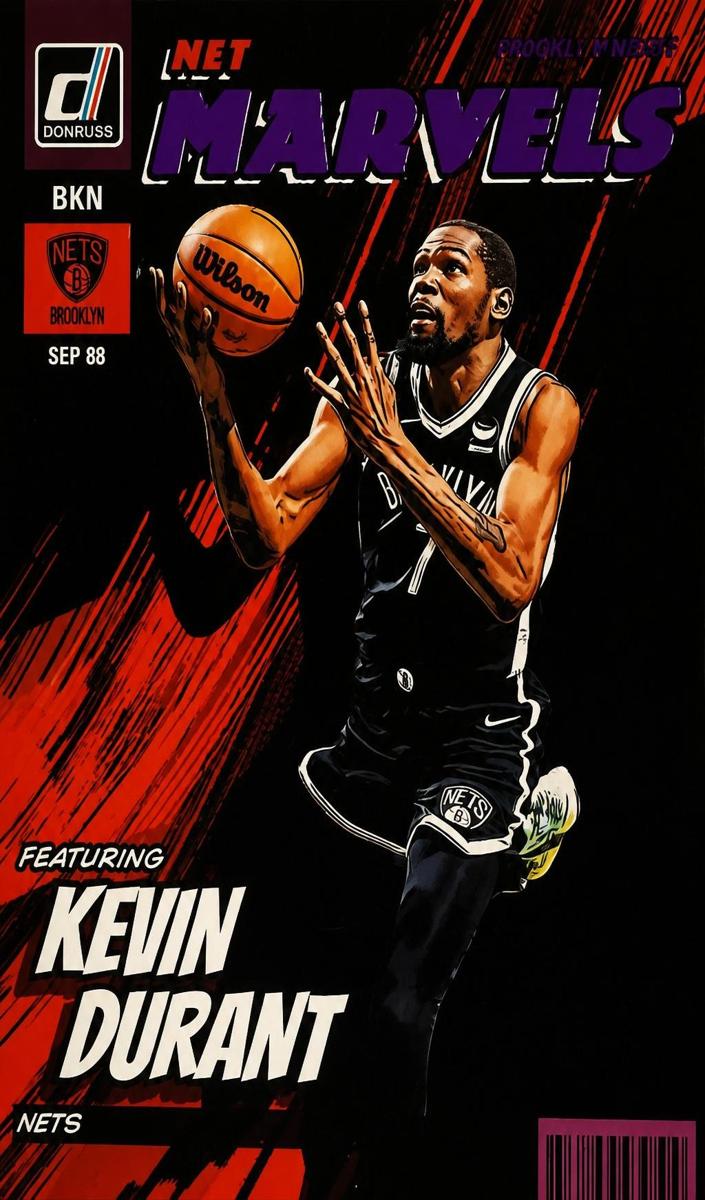 2022 Panini Donruss Basketball Press Proof Purple Kevin Durant #10