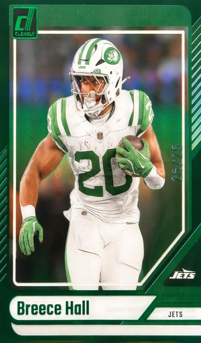 2024 Panini Clearly Donruss Football Green Breece Hall #41