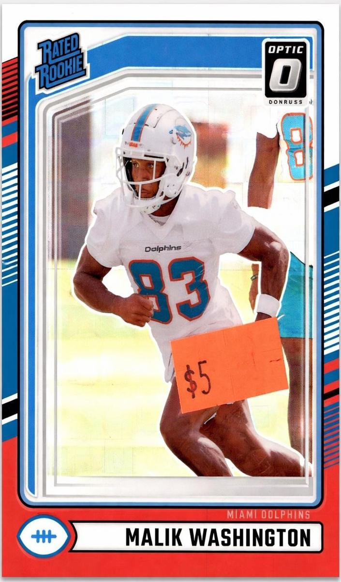 2024 Panini Donruss Football Red Pandora Malik Washington #397 PSA 8.5