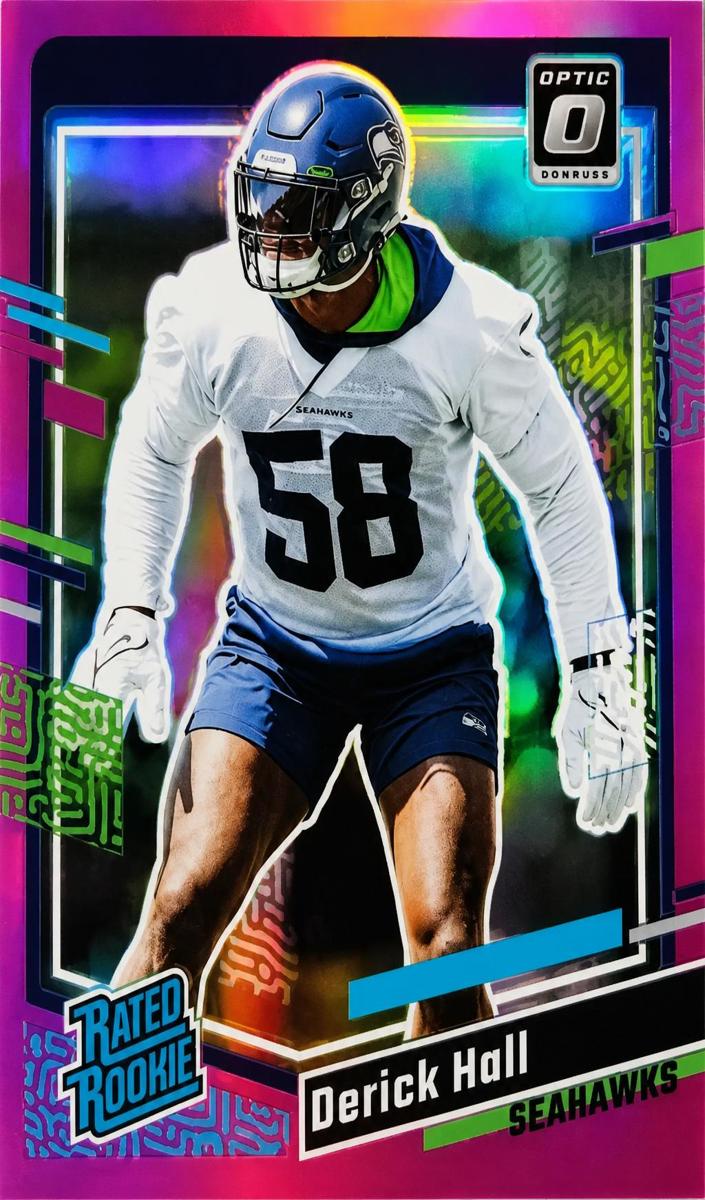 2023 Panini Donruss Football Pink Derick Hall #388